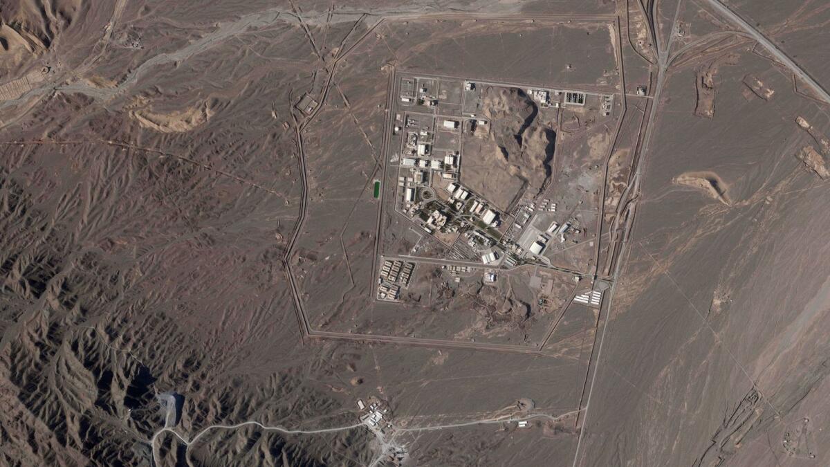تظهر هذه الصورة الفضائية موقع نطنز النووي الإيراني بالقرب من نطنز ، إيران ، في 14 أبريل 2023. - أسوشيتد برس